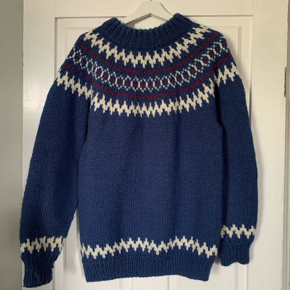 Vintage Hand-knitted Fair Isle Sweater